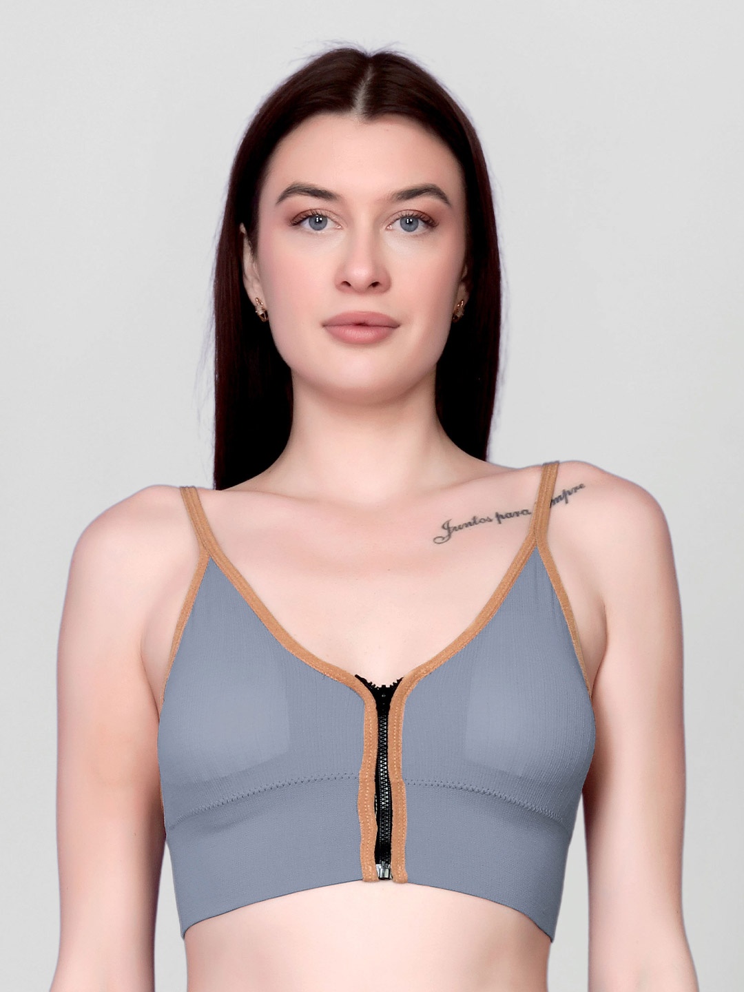 

Spiaty Full Coverage Removable Padding Everyday Bra With All Day Comfort, Blue