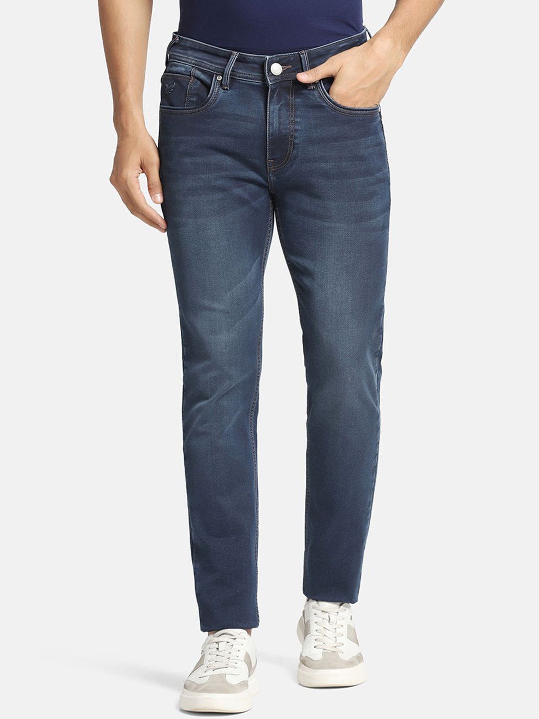 

Blackberrys Men Jean Slim Fit Low-Rise Clean Look Stretchable Jeans, Blue