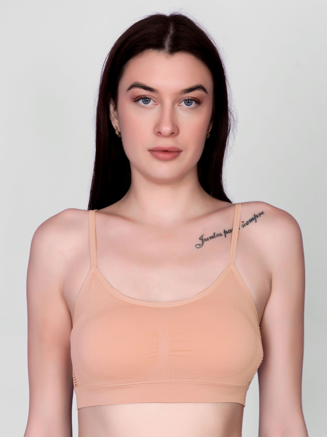 

Spiaty Full Coverage Removable Padding Everyday Bra With All Day Comfort, Beige