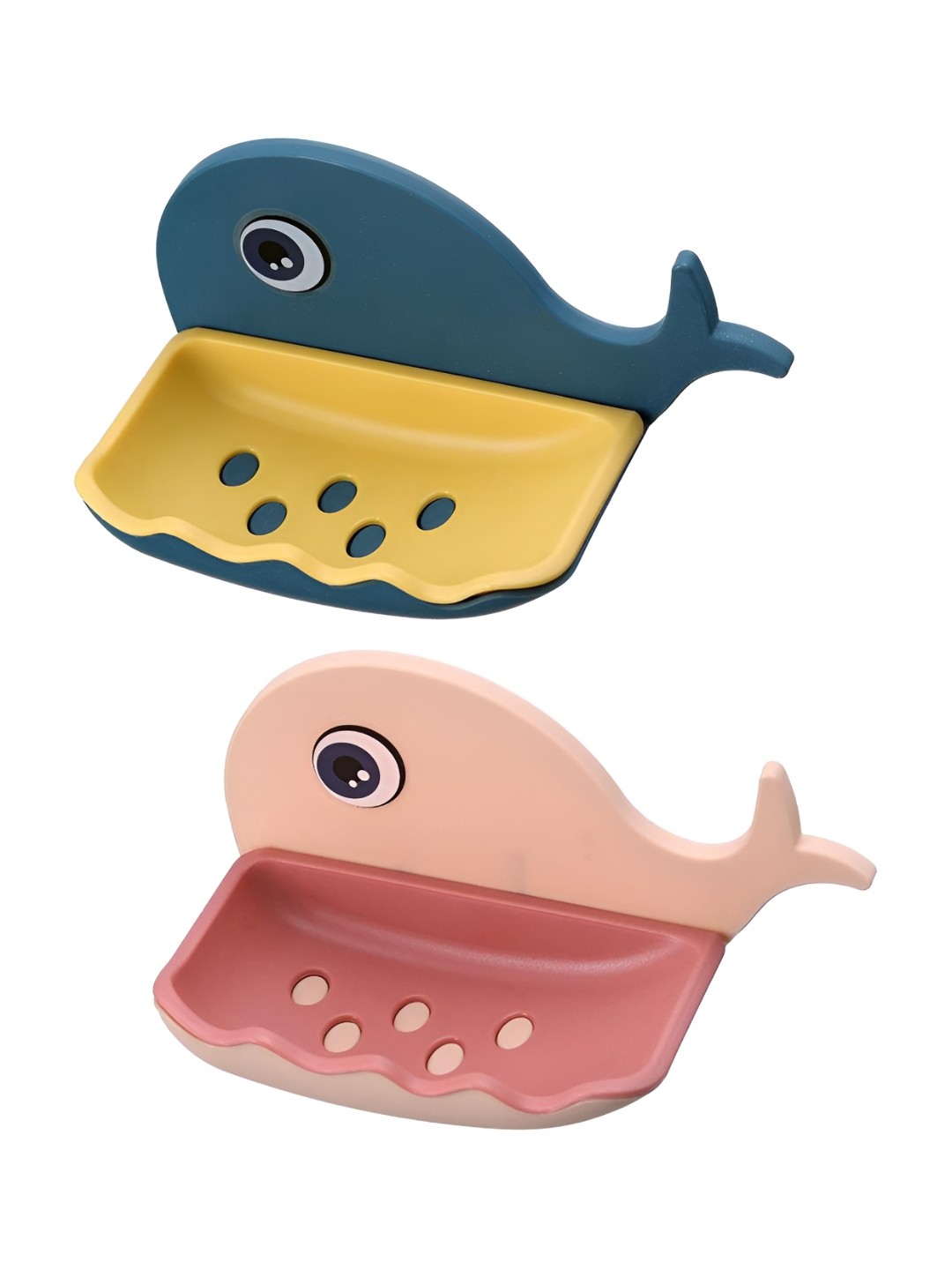 

P-Plus International Green & Pink 2 pieces Solid Plastic Soap Dish