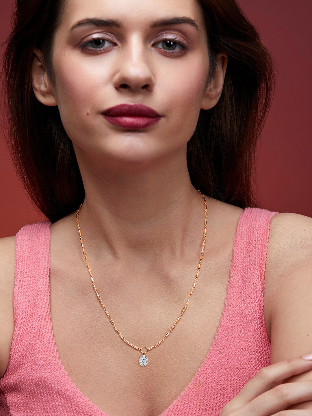 

MINUTIAE Brass Gold-Plated Necklace With Chain