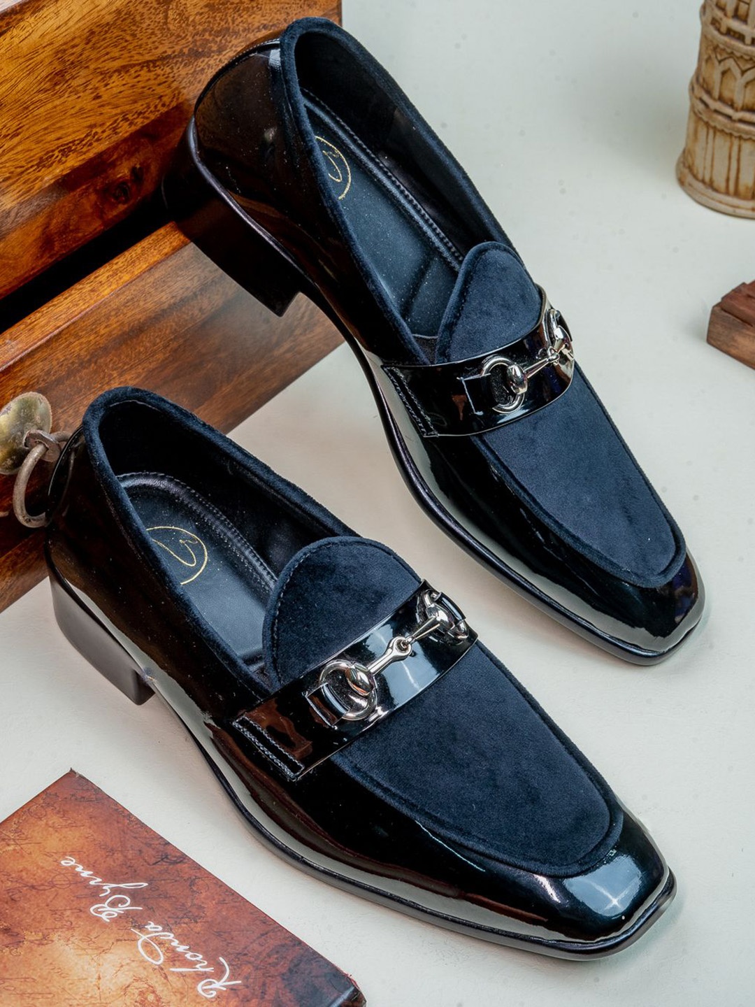 

NR By Nidhi Rathi Men Slip-On Sneakers, Black