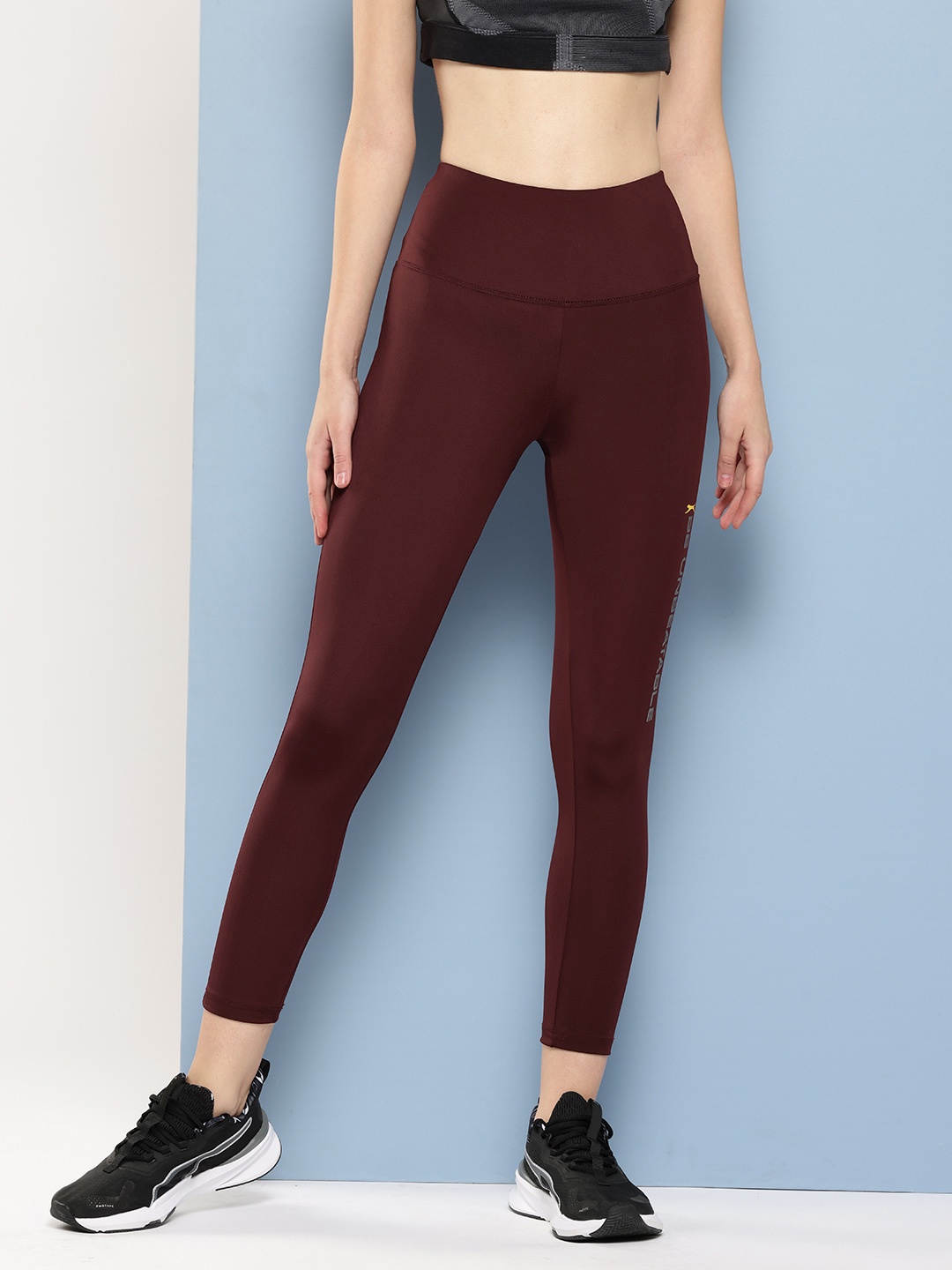 

Slazenger Printed Training Tights, Maroon