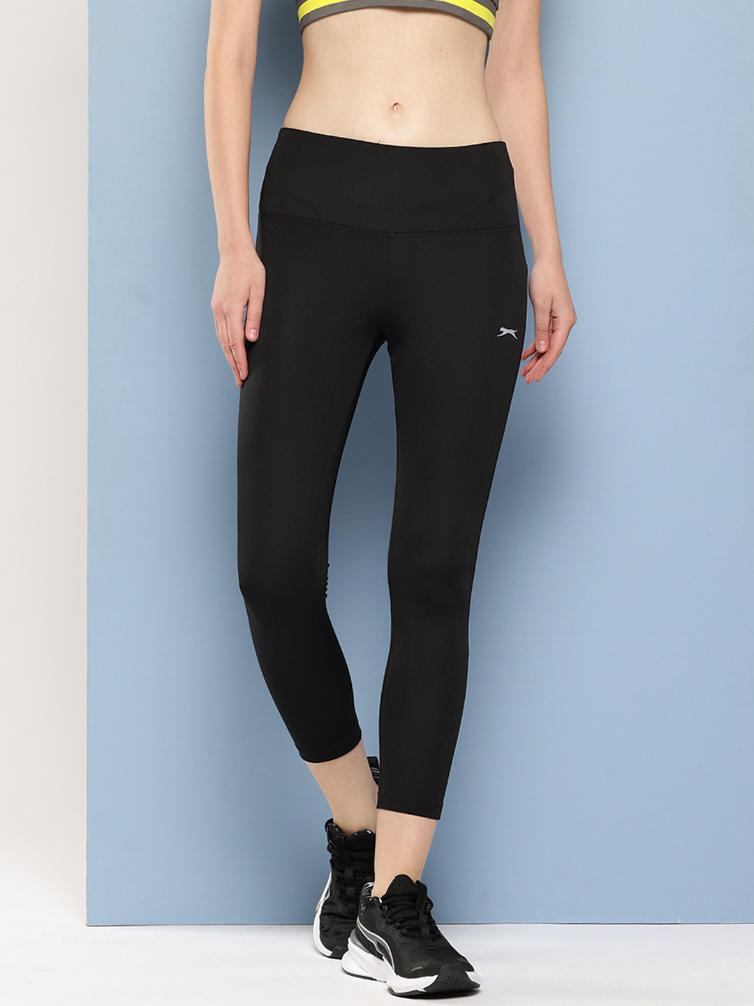 

Slazenger Printed Training Tights, Black