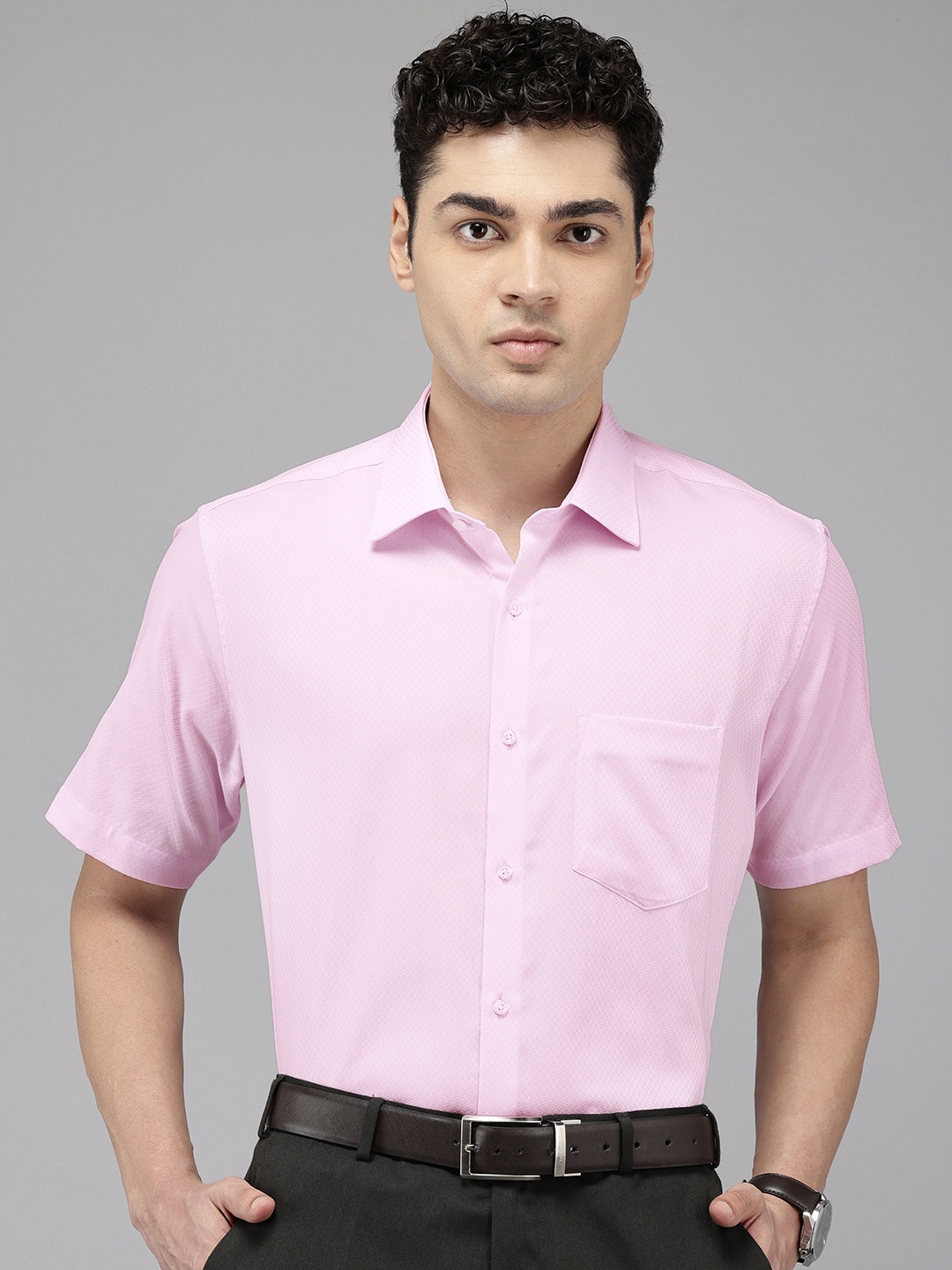 

Van Heusen Pure Cotton Custom Formal Shirt, Pink