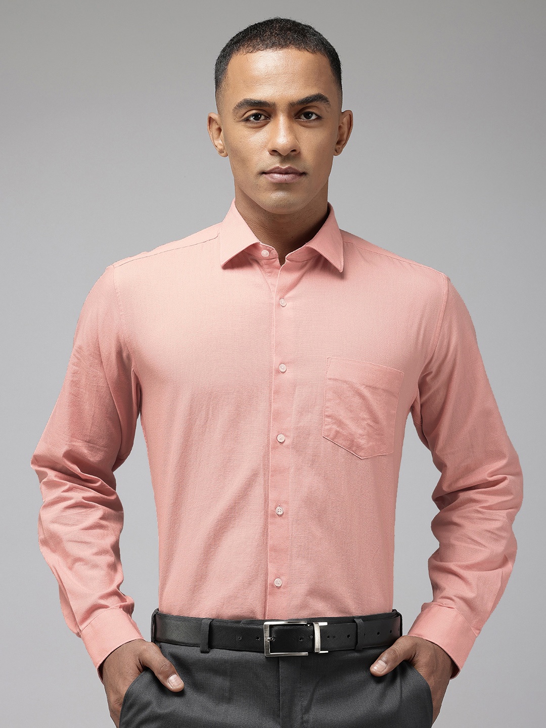 

Van Heusen Opaque Pure Cotton Formal Shirt, Pink