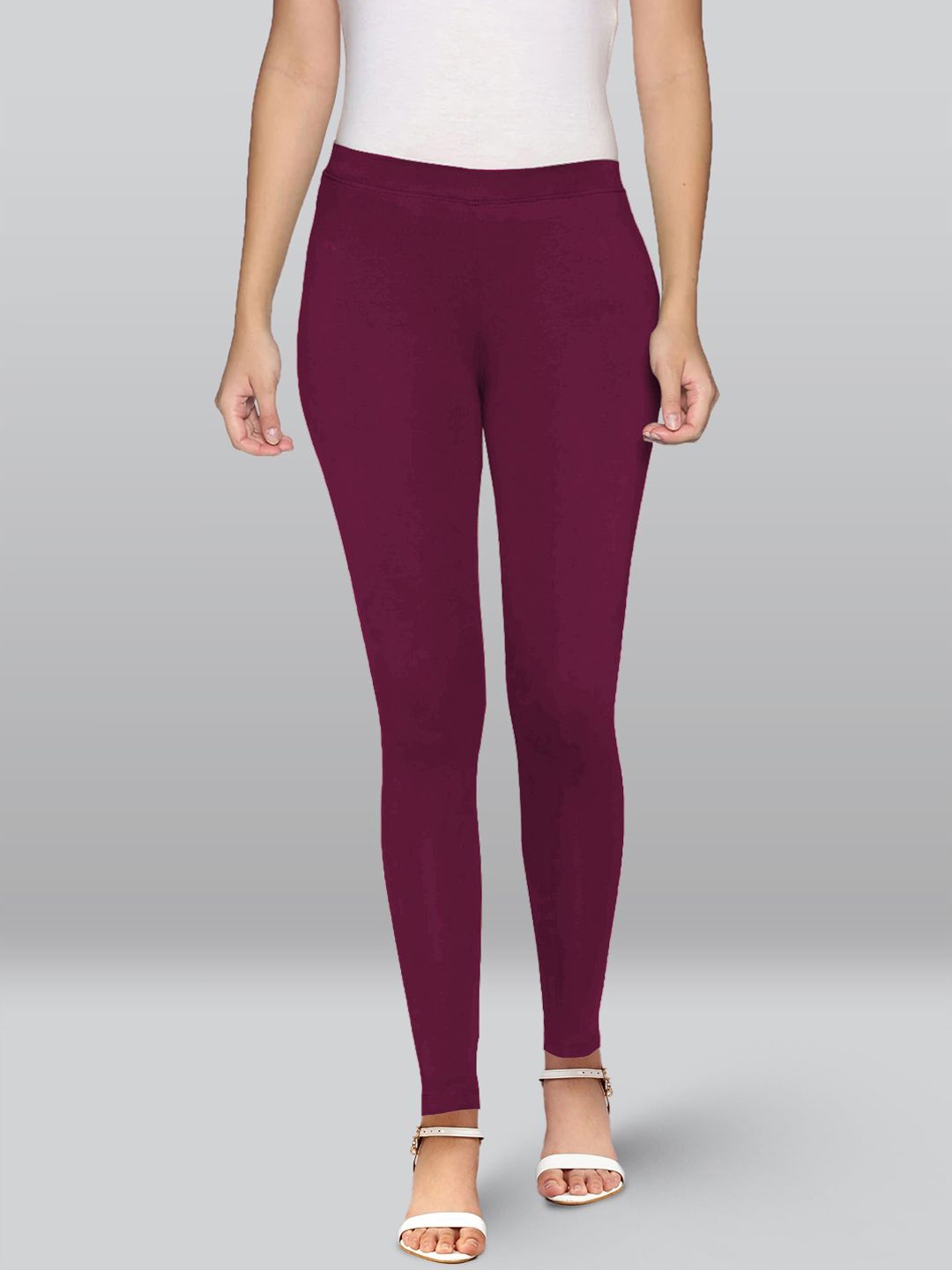 

LYRA 4-Way Cotton Ankle Length Leggings, Purple