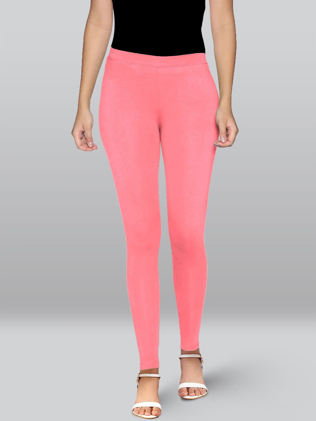 

LYRA Women Machine Weave Ankle-Length Leggings, Pink