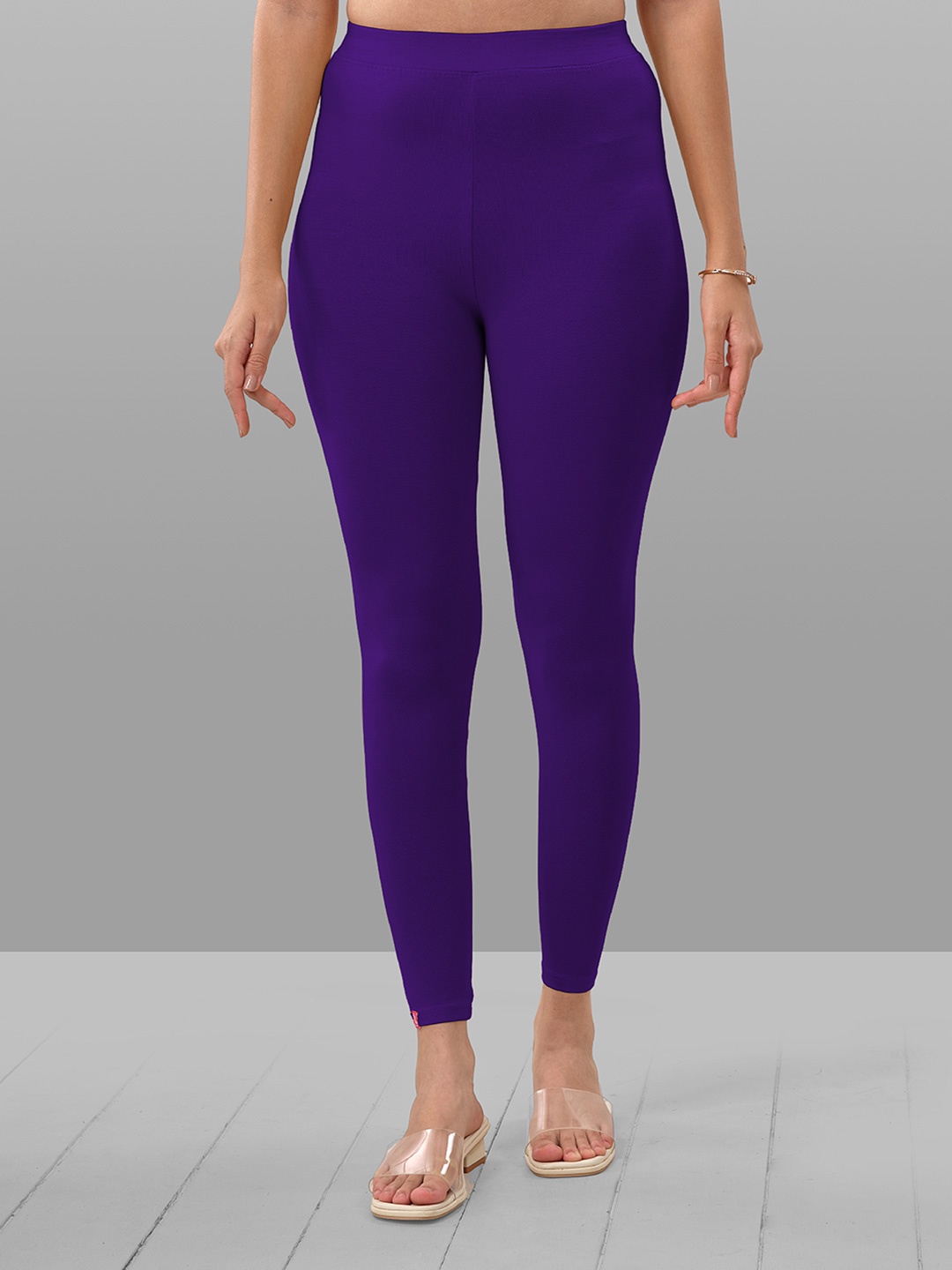 

LYRA Knitted Premium Ankle-Length Leggings, Purple