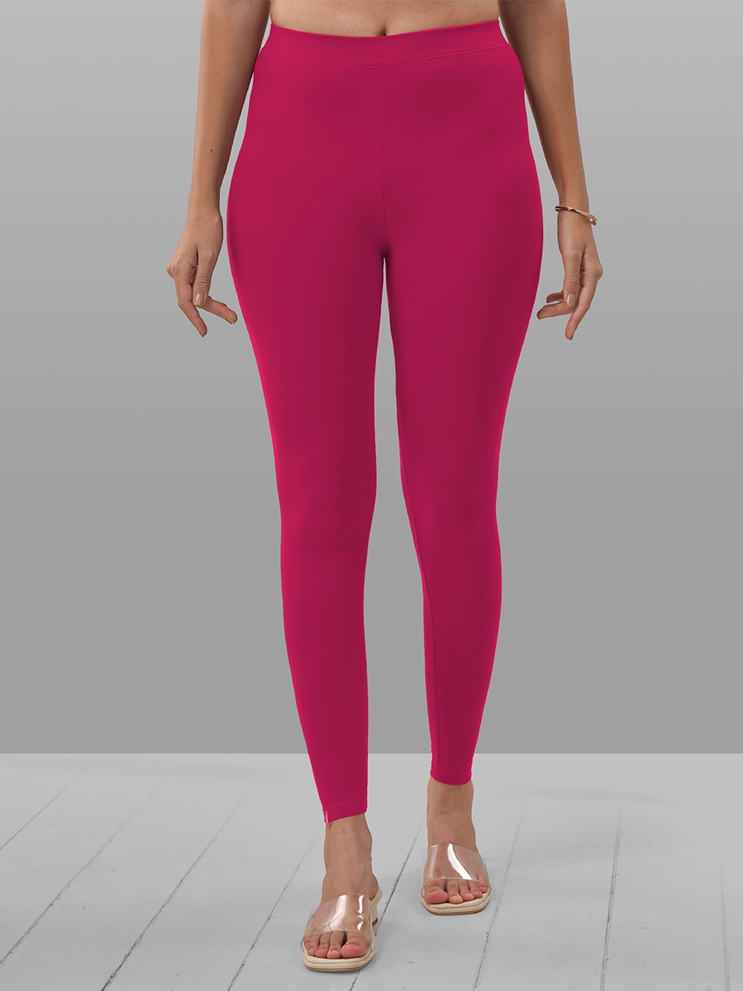 

LYRA Women Ankle-Length Leggings, Pink