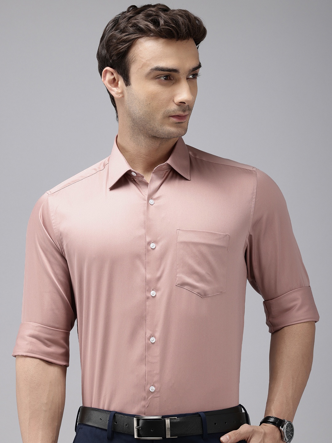 

Van Heusen Pure Cotton Custom Fit Formal Shirt, Pink