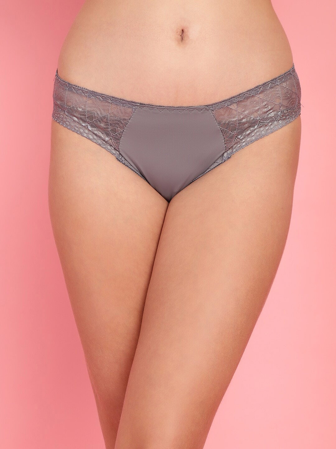 

PrettyCat Self-Designed Lace Bikini Briefs PC-PA-7018-GRY-S, Grey