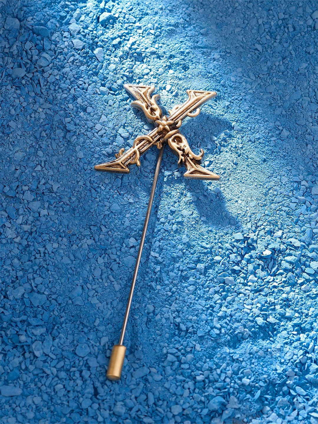 

RAMO Boys Xtraordinary X Lapel Pin Brooch, Gold