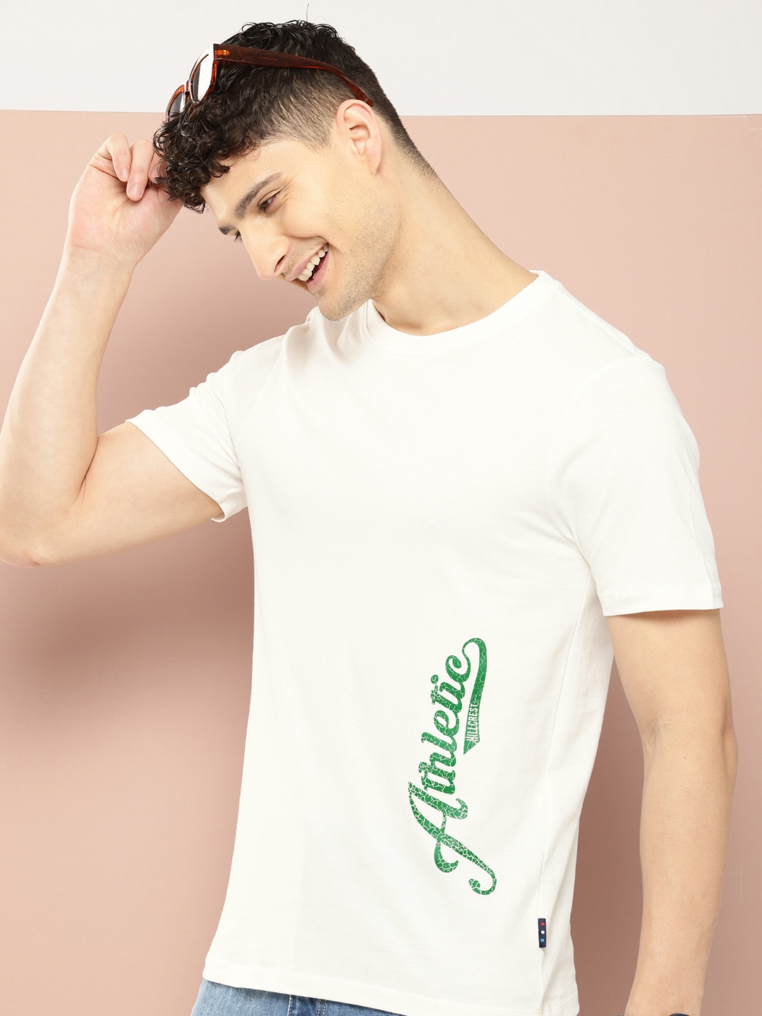 

Harvard Typography Printed Pure Cotton T-shirt, White