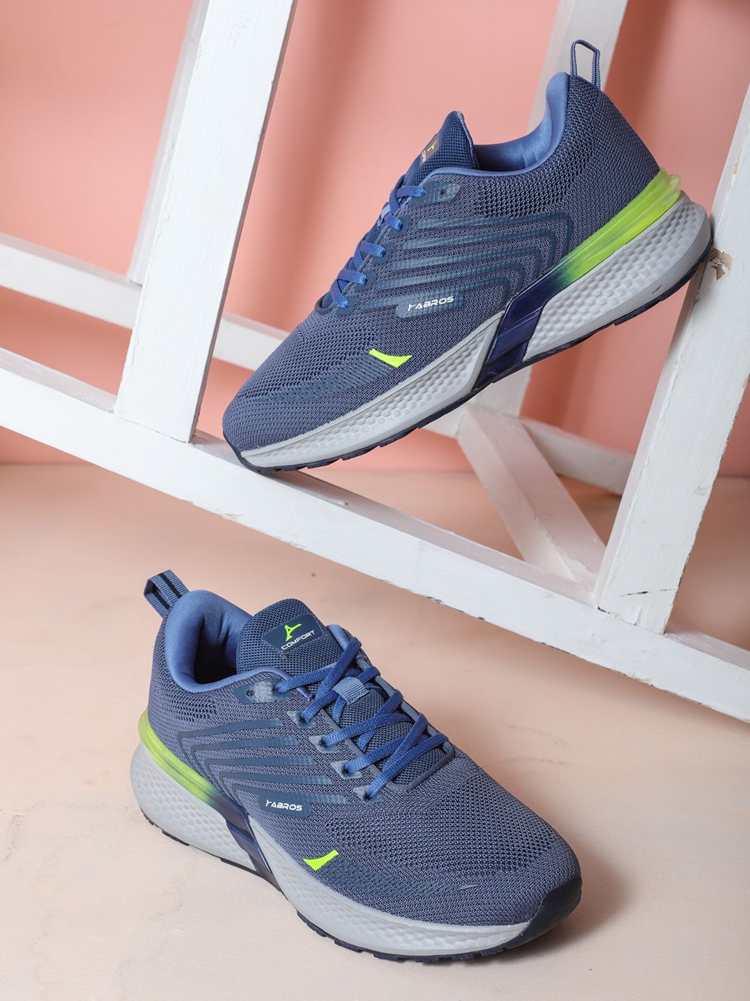 

ABROS Men Running Shoes, Grey