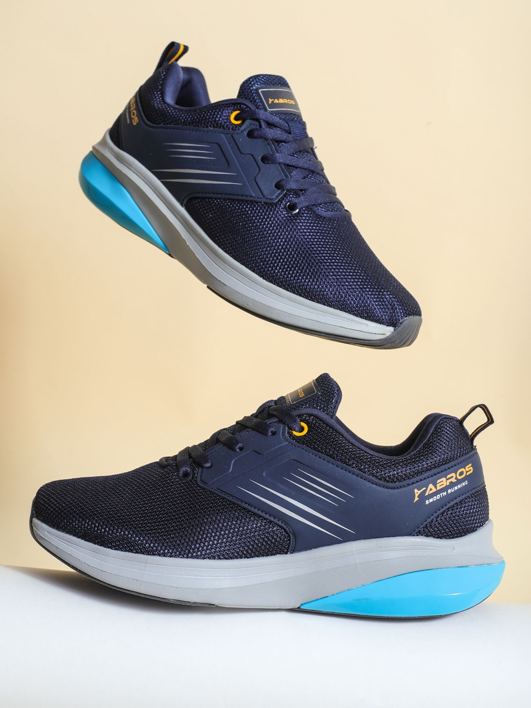 

ABROS Men Running Shoes, Navy blue