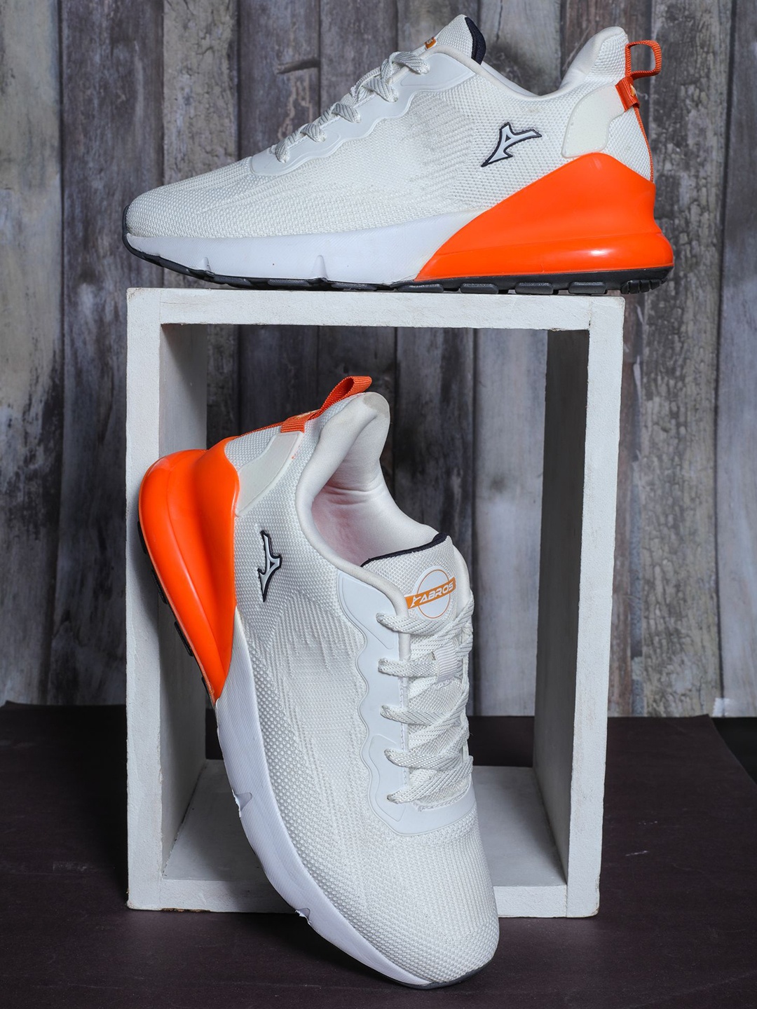 

ABROS Men Running Shoes, White