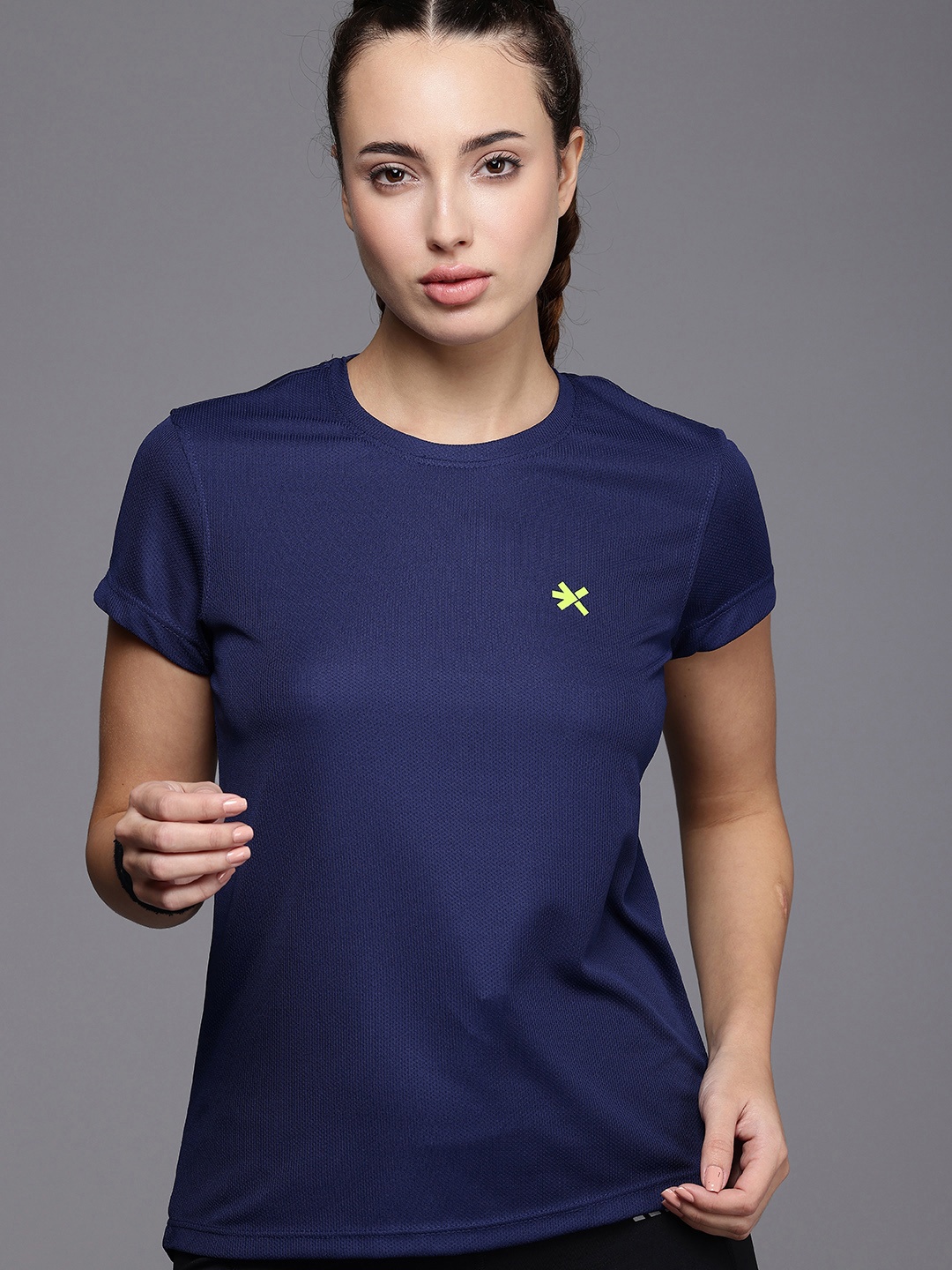

HRX by Hrithik Roshan Cut-Out Detailed Rapid Dry Running T-shirt, Blue