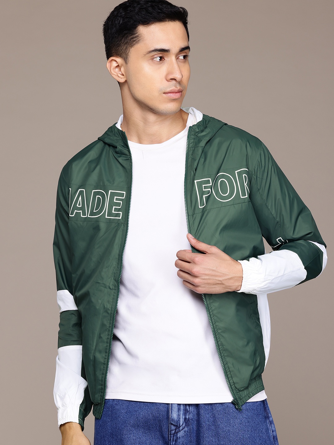

The Roadster Lifestyle Co. Typography Tailored Jacket, Green
