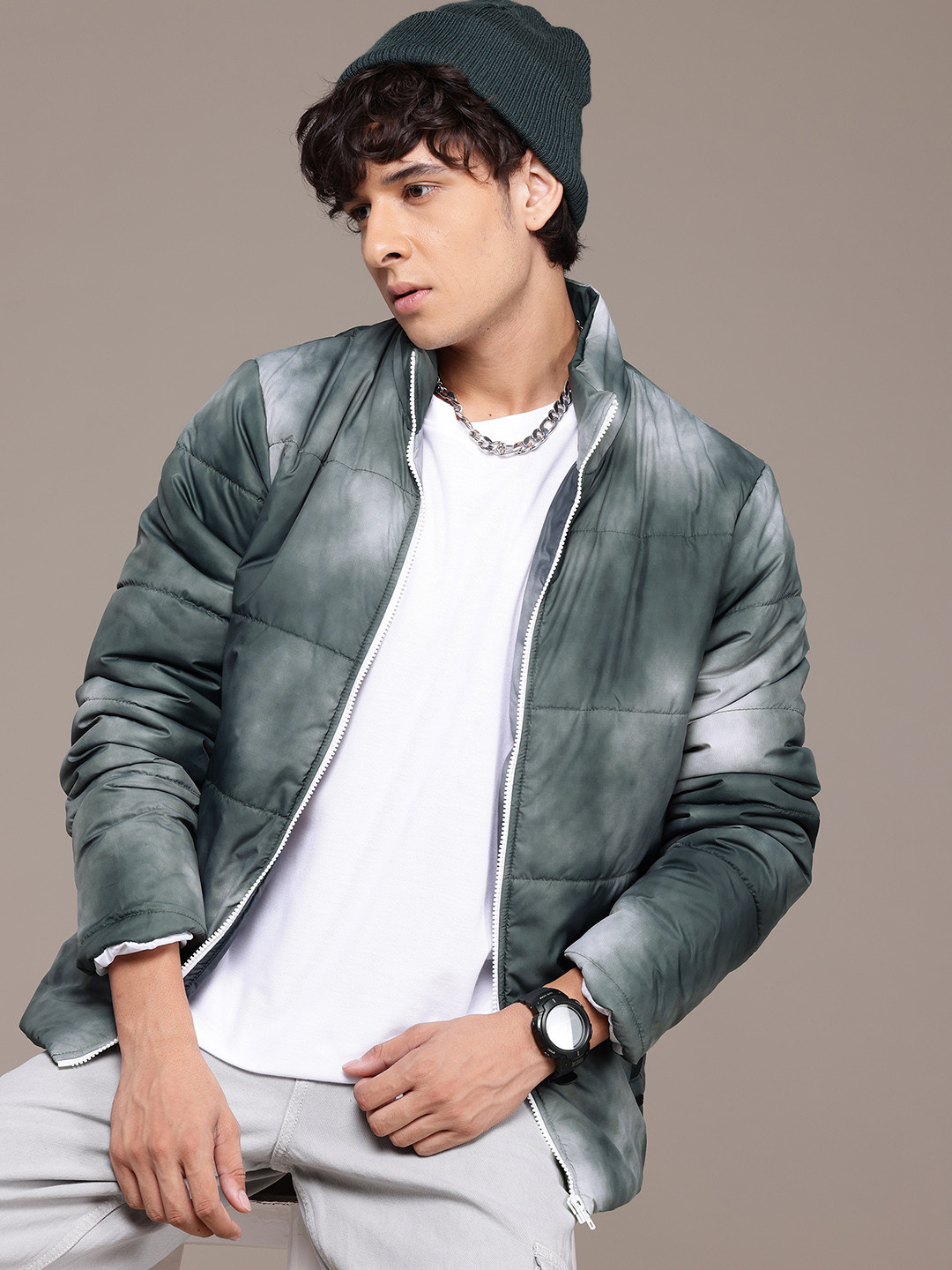 

The Roadster Lifestyle Co. Tie and Dye Quilted Jacket, Green