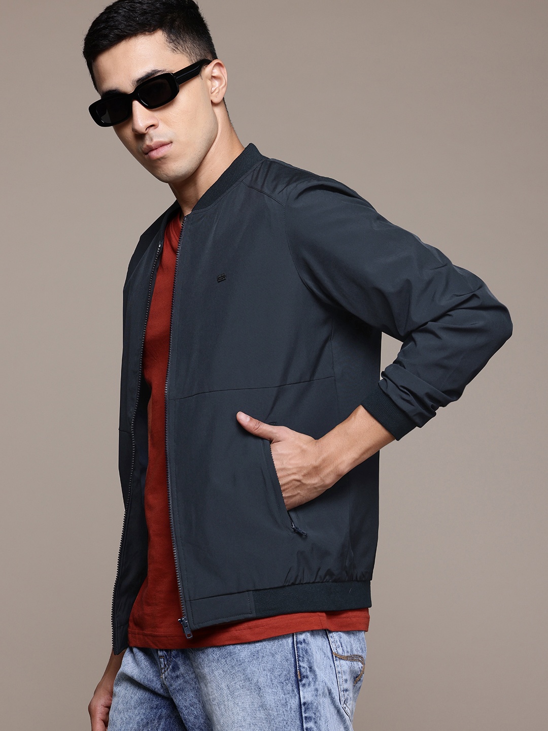 

The Roadster Lifestyle Co. Bomber Jacket, Navy blue