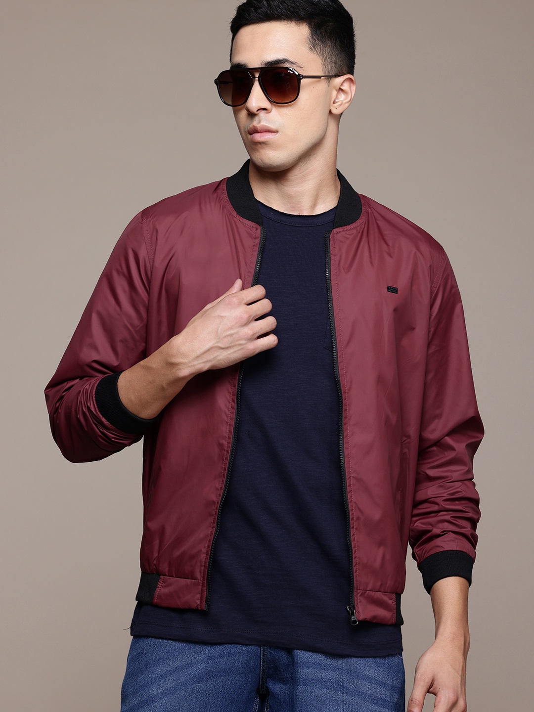 

The Roadster Lifestyle Co. Bomber Jacket, Maroon