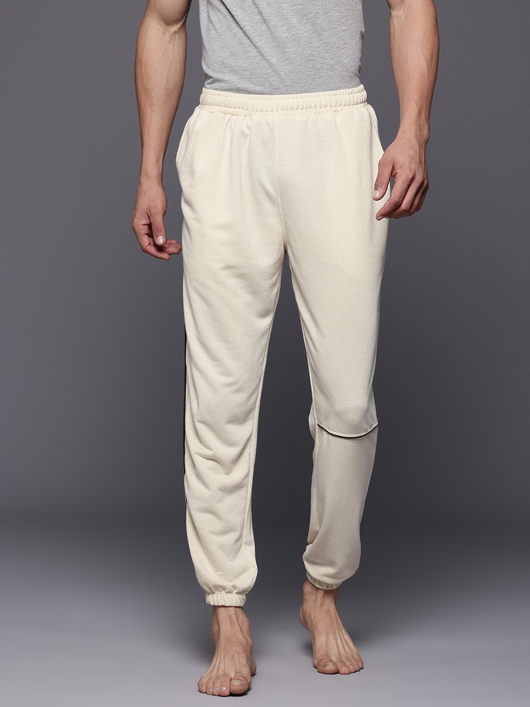 

HRX by Hrithik Roshan Men Yoga Track Pants, Beige