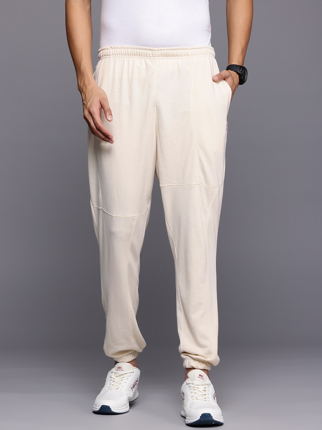 

HRX by Hrithik Roshan Men Lifestyle Joggers, Off white