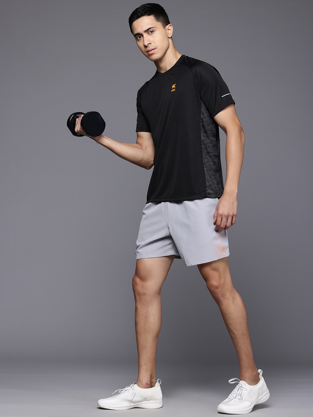 

HRX by Hrithik Roshan Printed Rapid-Dry Training T-shirt, Black
