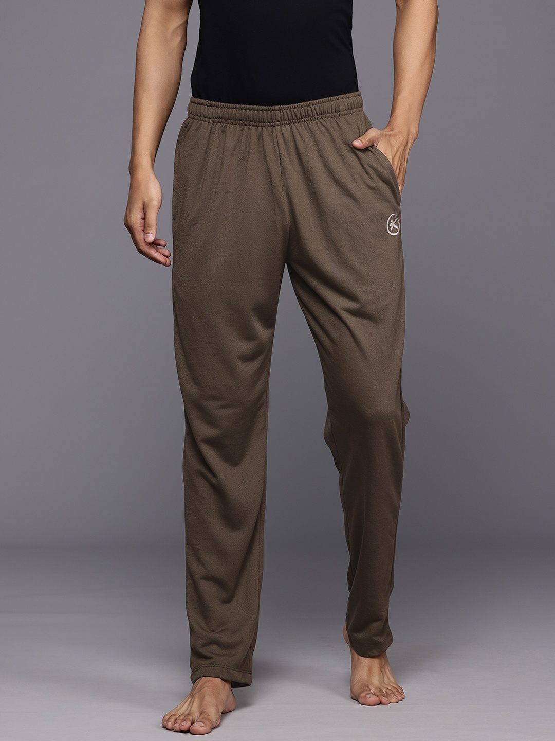 

HRX by Hrithik Roshan Yoga Trackpants, Brown