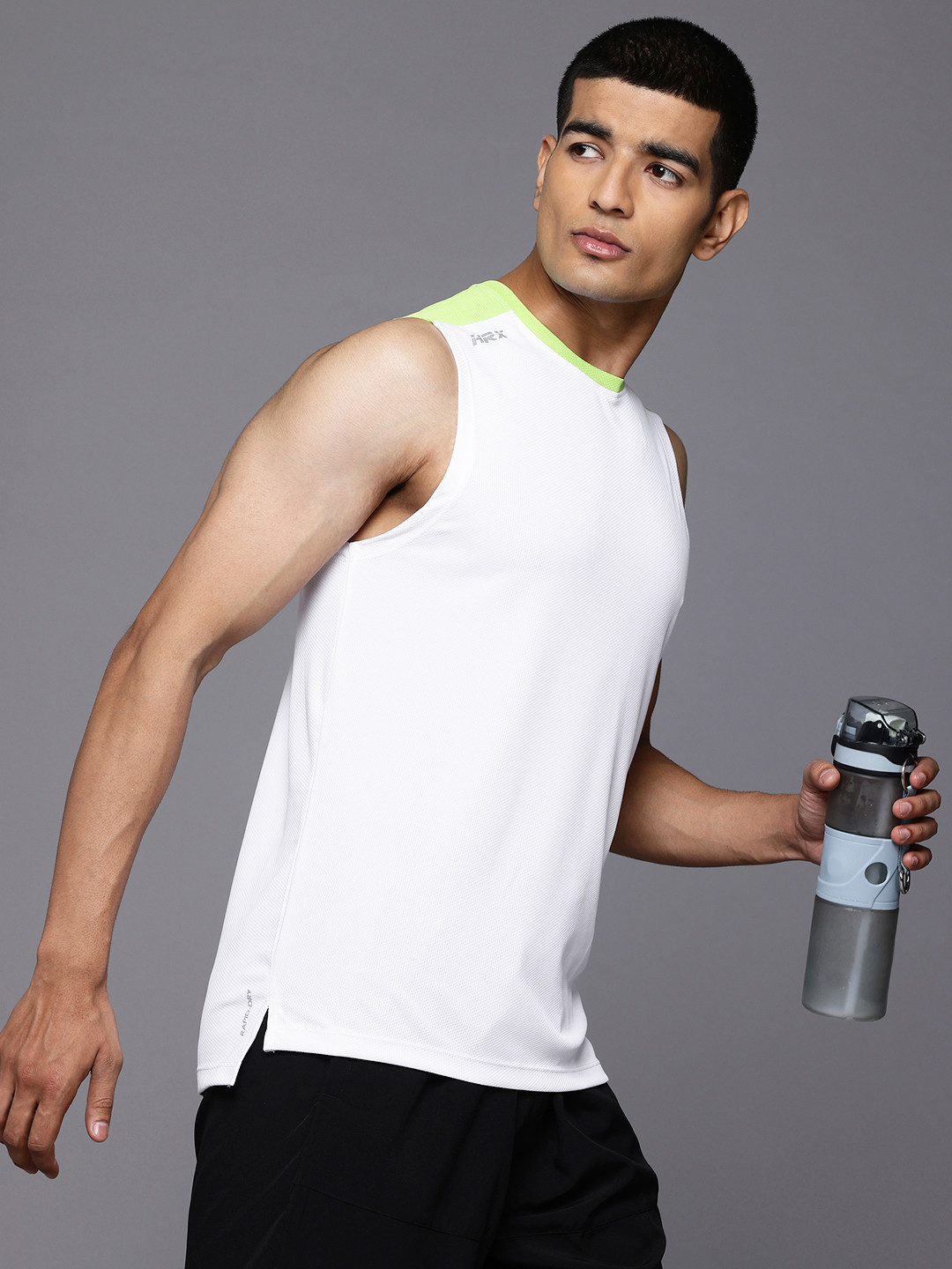 

HRX by Hrithik Roshan Men Rapid-Dry Running T-shirt, White