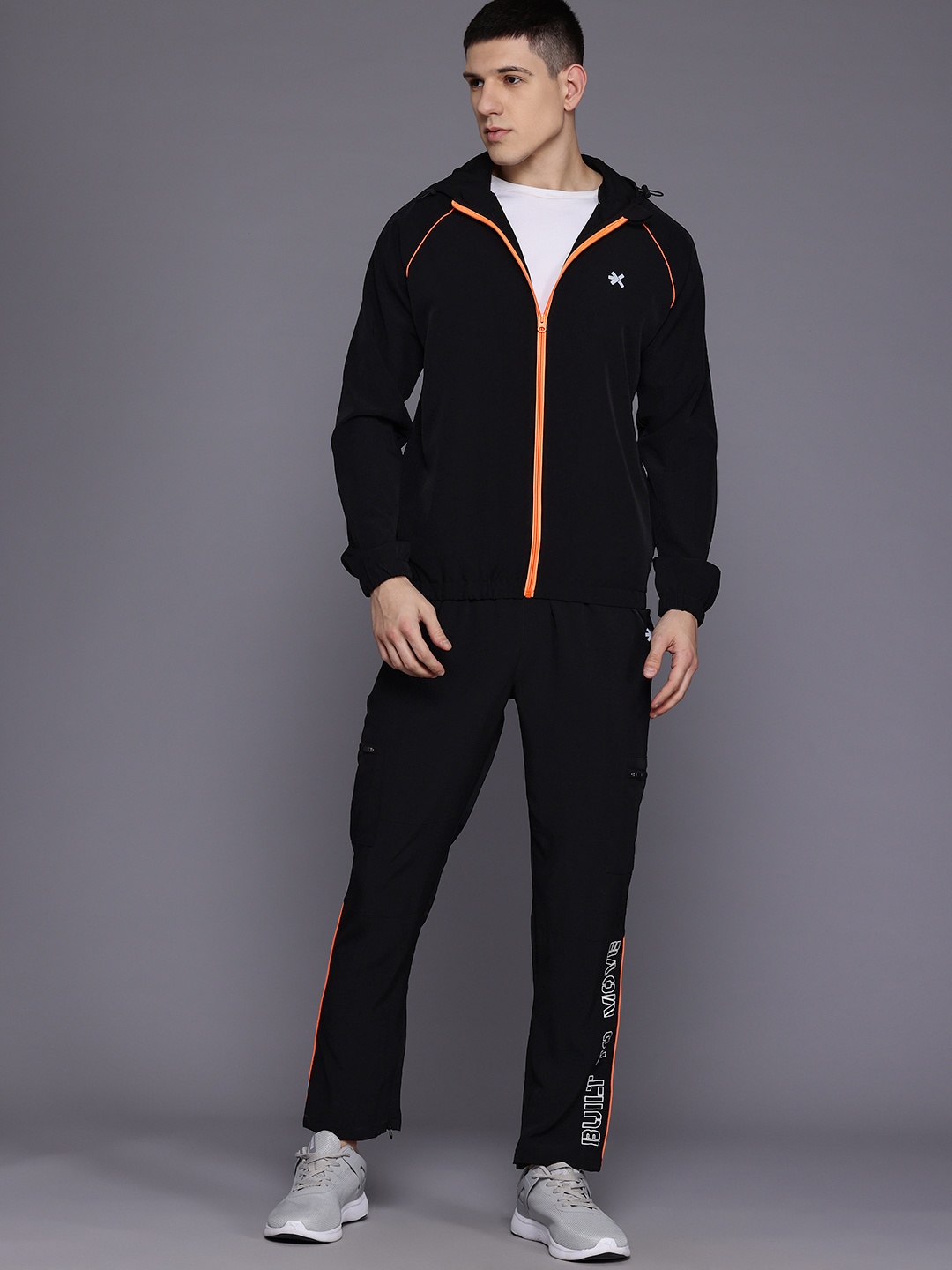 

HRX by Hrithik Roshan Rapid-Dry Training Track Suits, Black