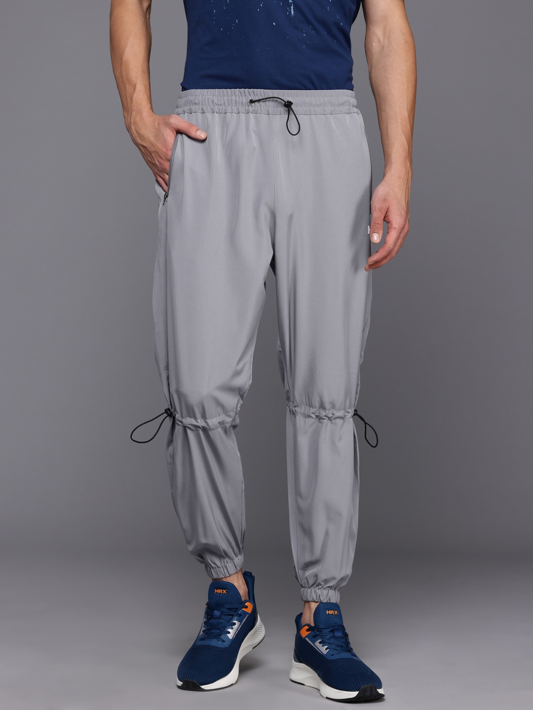 

HRX by Hrithik Roshan Toggle Detail Training Track Pants, Grey