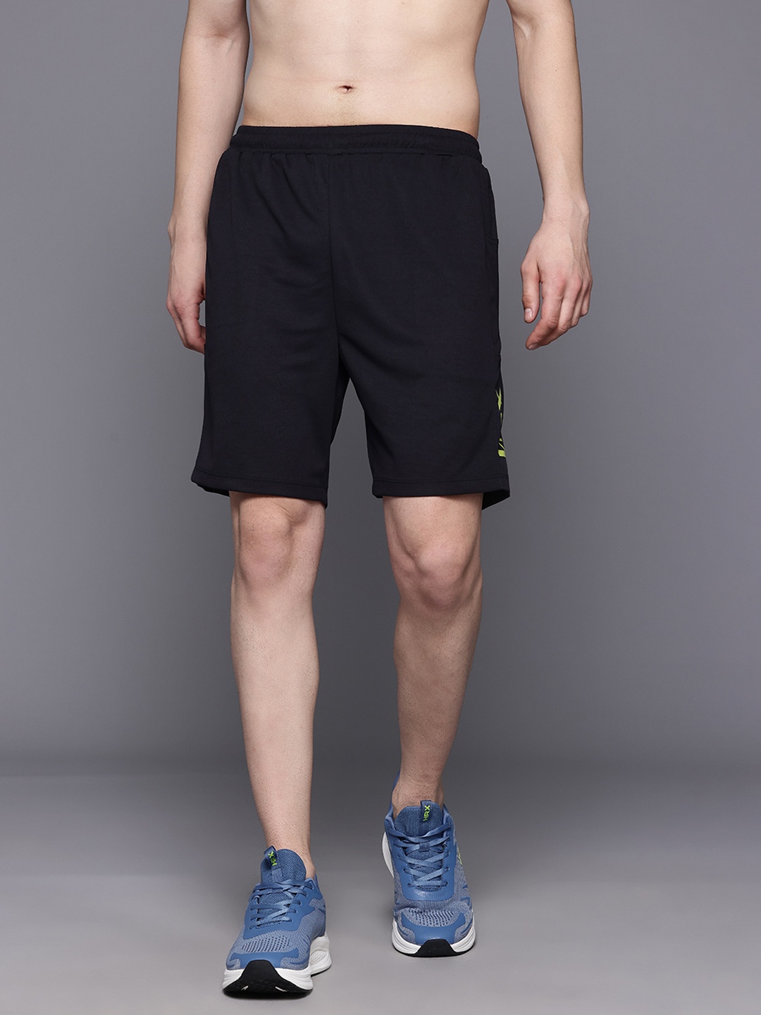 

HRX by Hrithik Roshan Men Rapid-Dry Training Shorts, Black