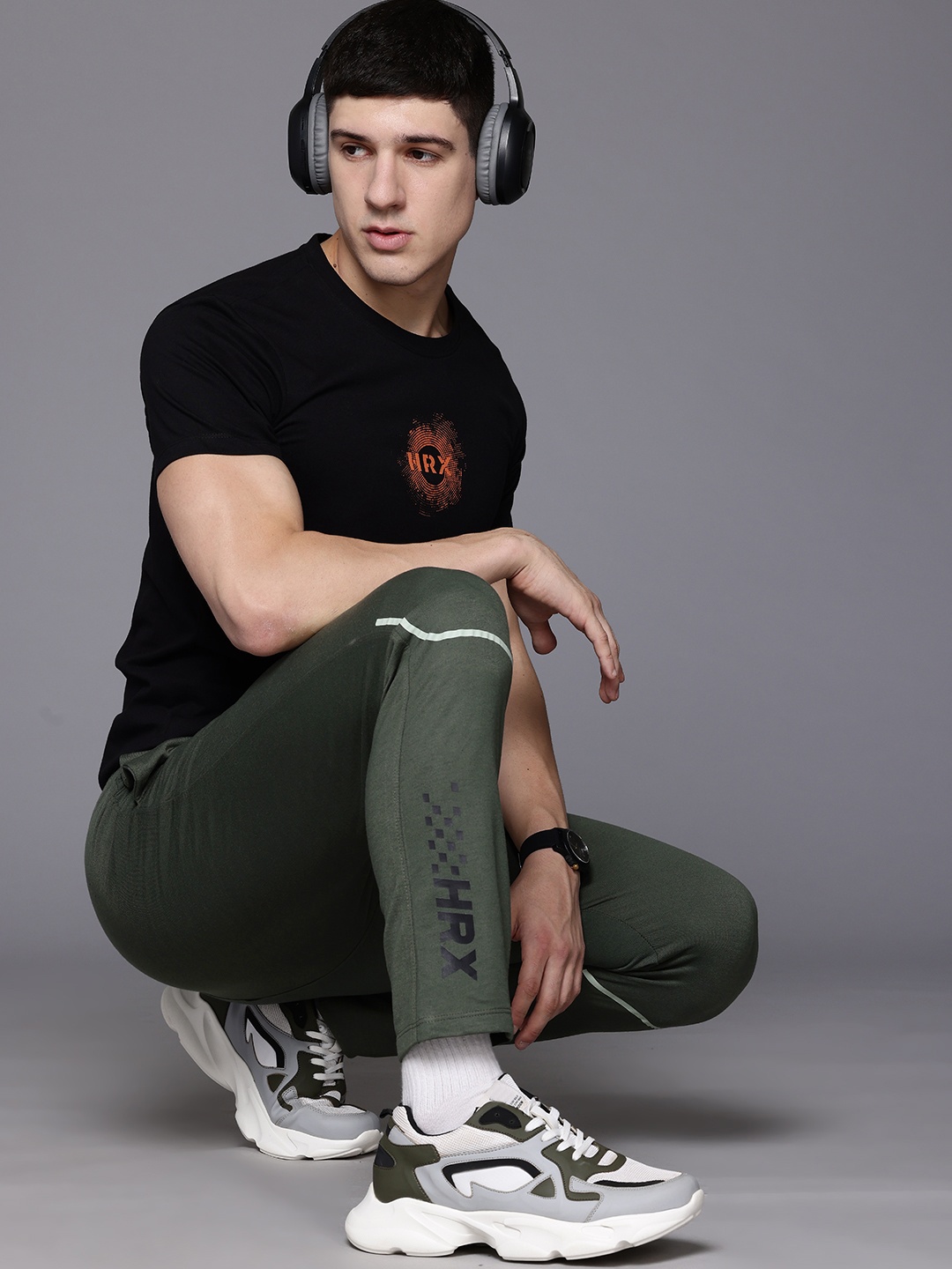 

HRX by Hrithik Roshan Men Lifestyle Track Pants, Olive