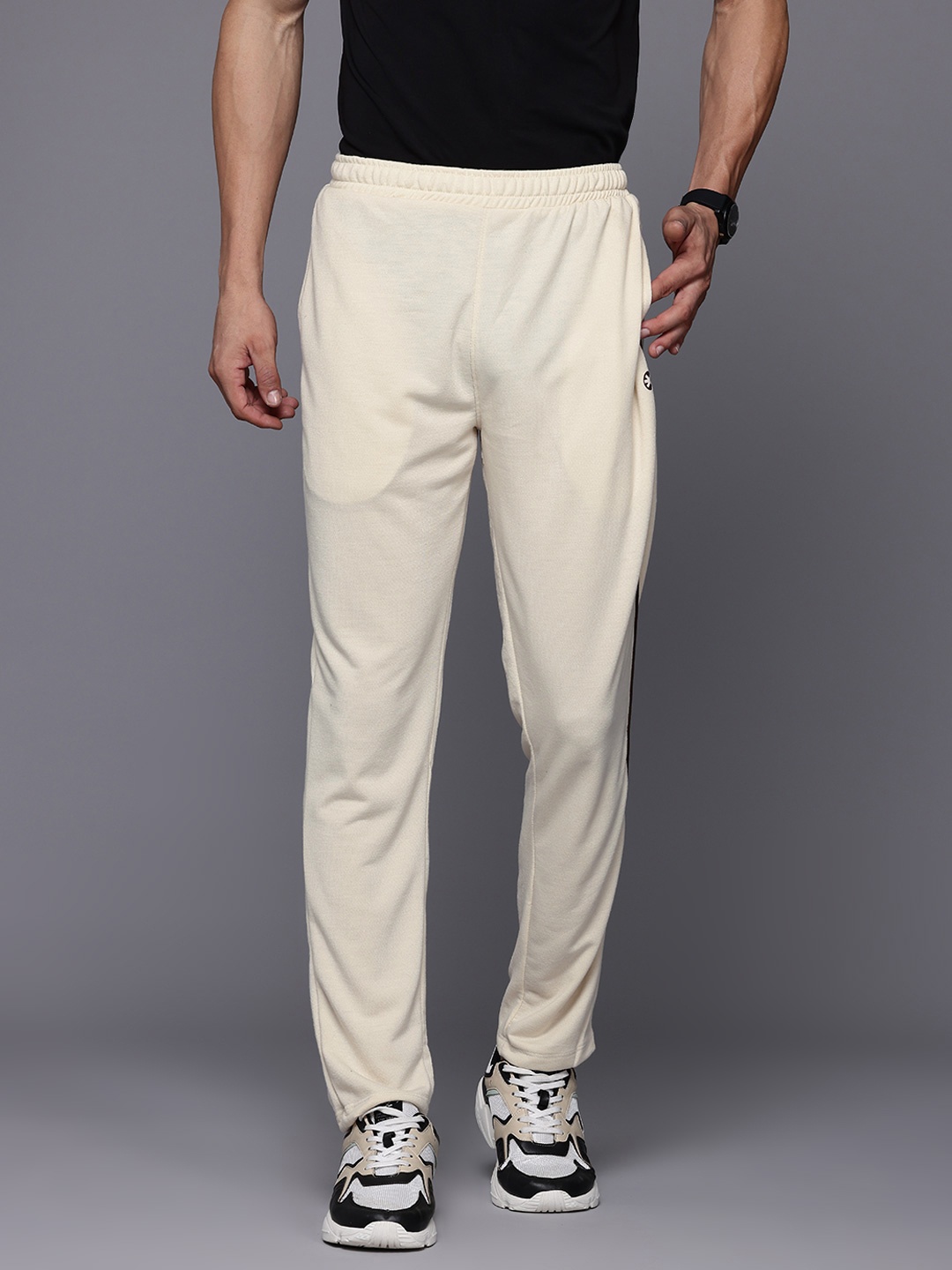 

HRX by Hrithik Roshan Men Lifestyle Track Pants, Cream