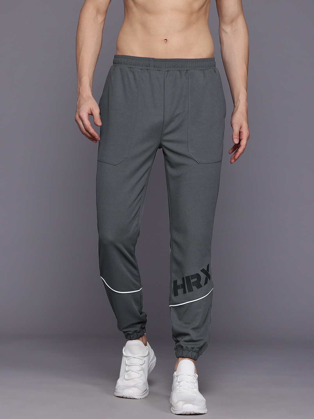 

HRX by Hrithik Roshan Men Rapid-Dry Training Joggers, Grey