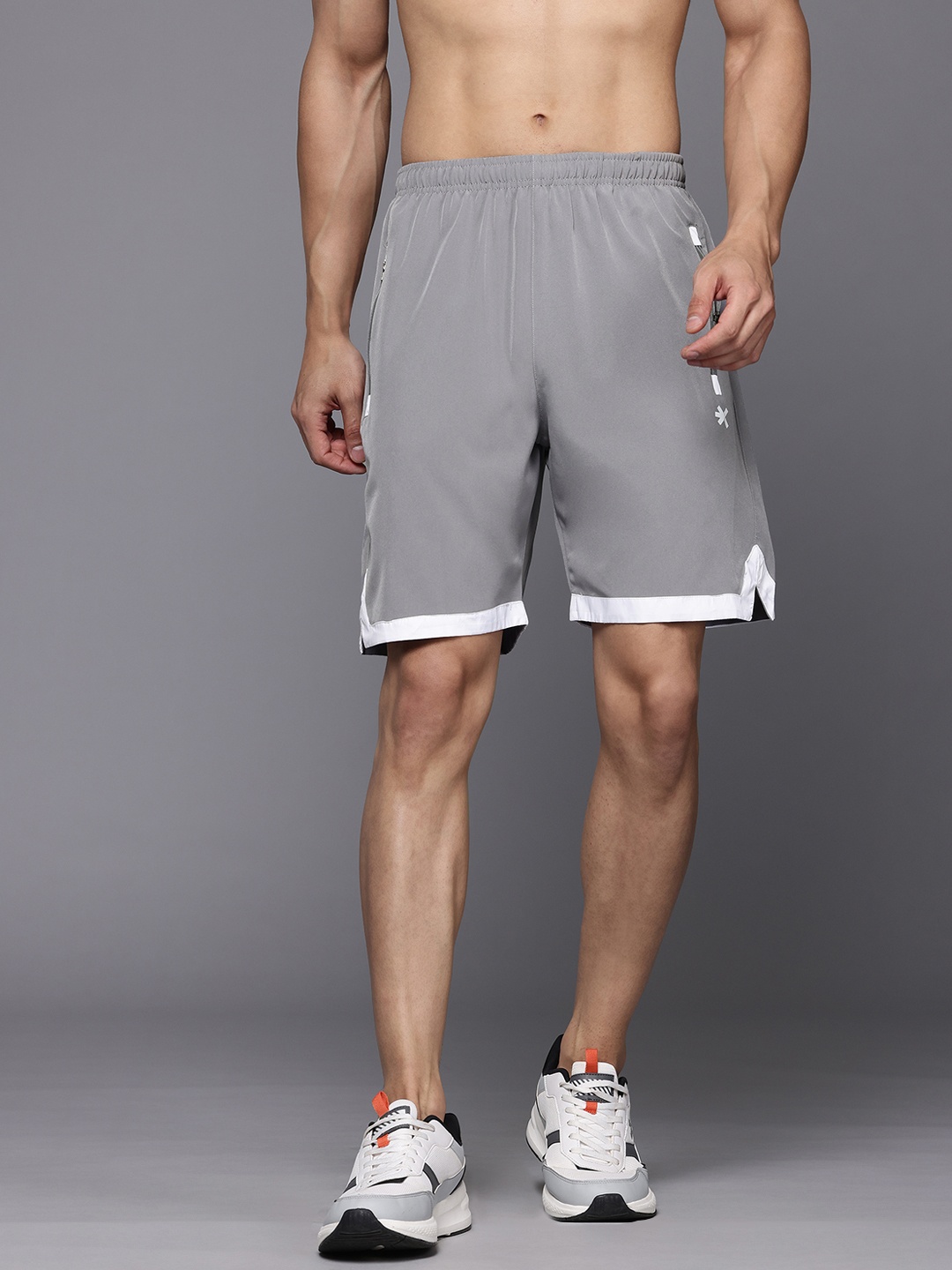 

HRX by Hrithik Roshan Men Training Sports Shorts, Grey