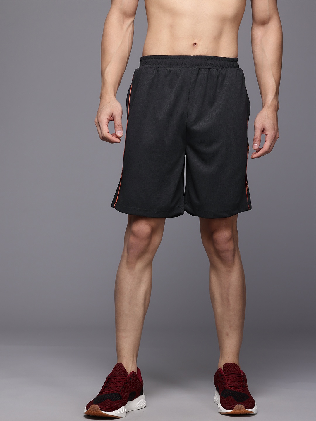 

HRX by Hrithik Roshan Men Rapid-Dry Training Shorts, Black