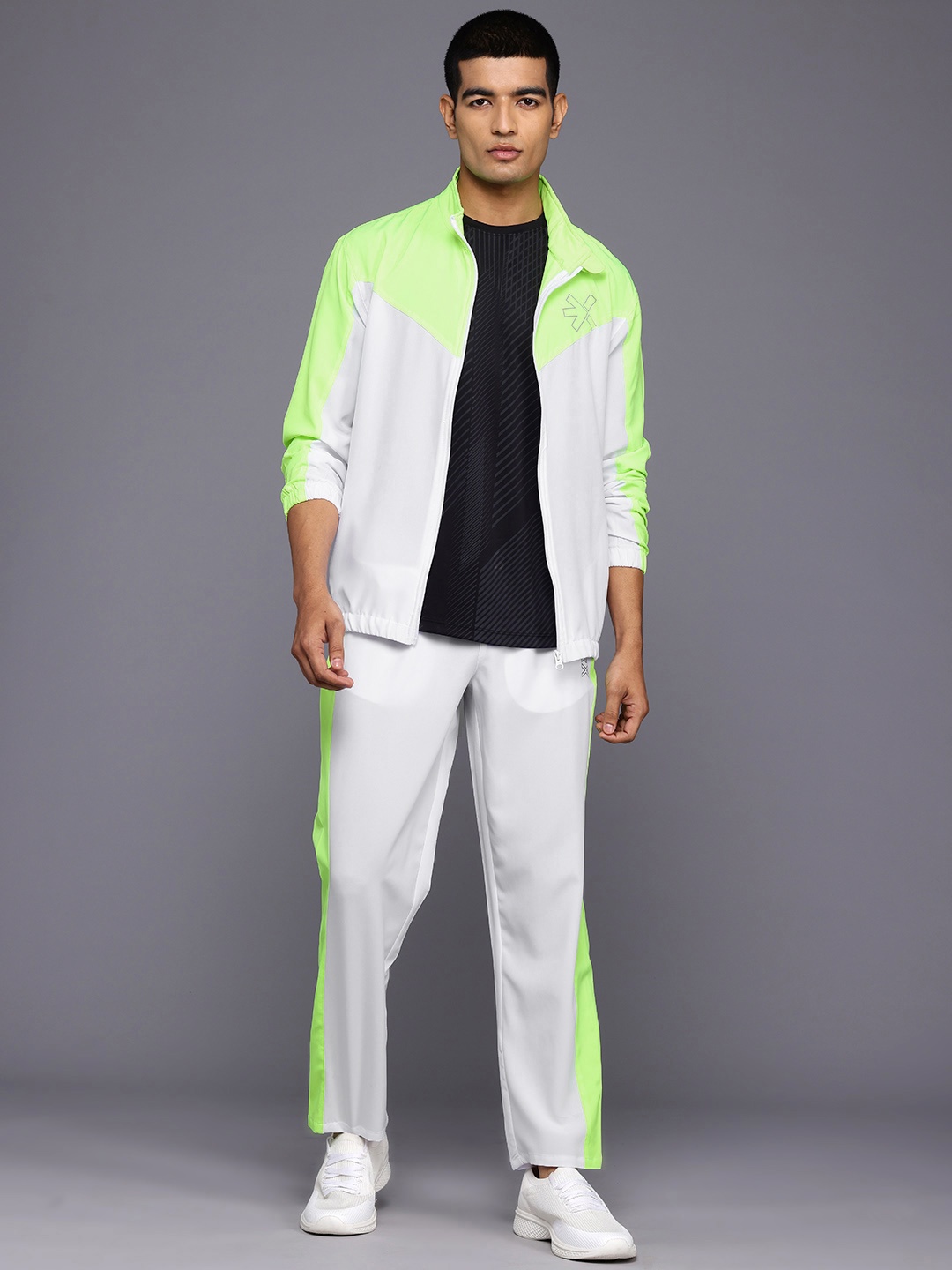 

HRX by Hrithik Roshan Rapid Dry Running Tracksuit, White