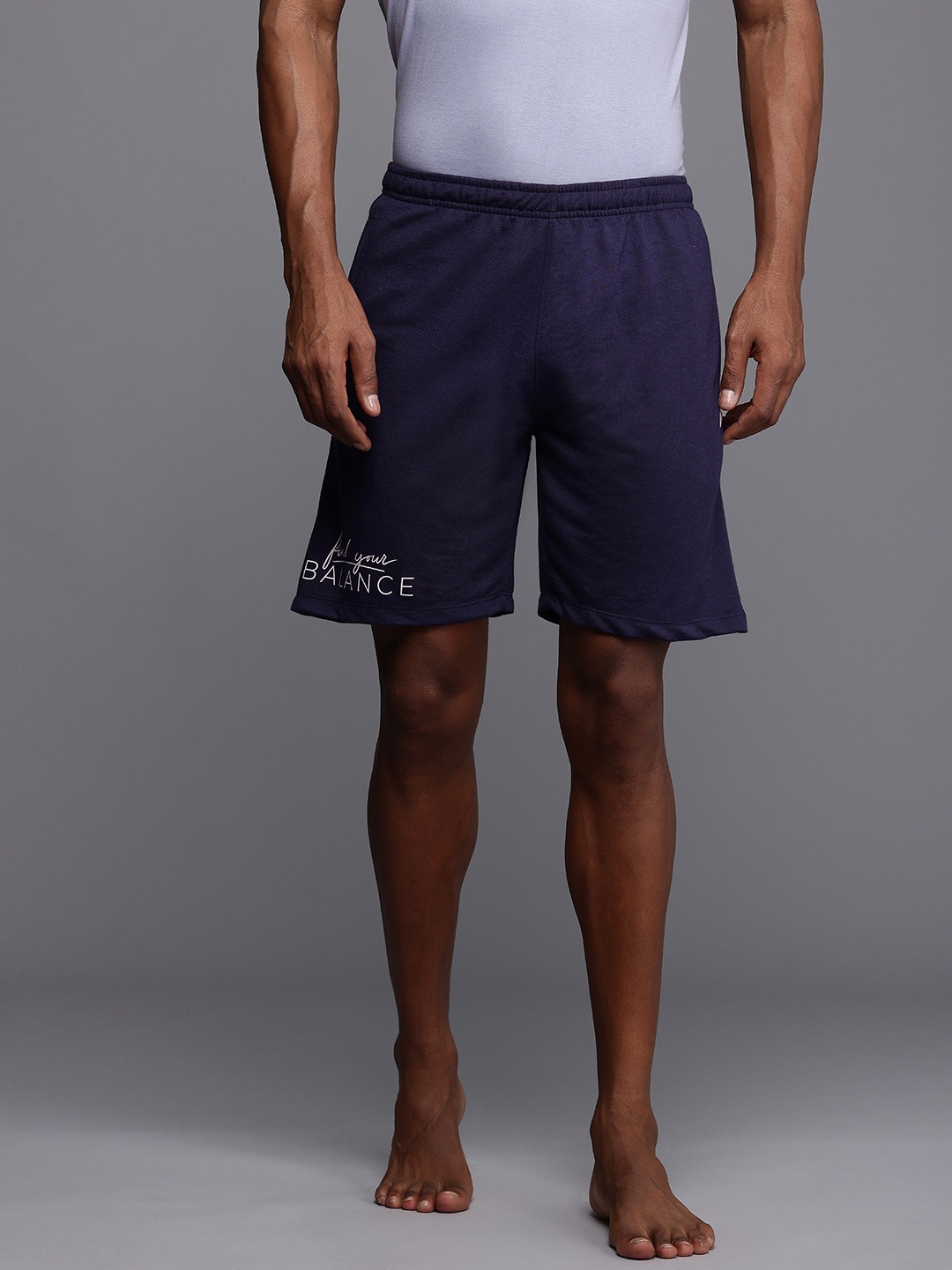 

HRX by Hrithik Roshan Men Yoga Sports Shorts, Navy blue