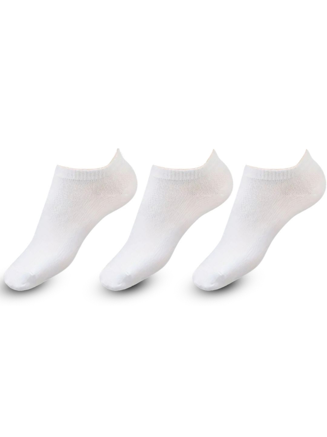 

Yuneek Pack Of 3 Low Cut Cotton Ankle Length Socks, White
