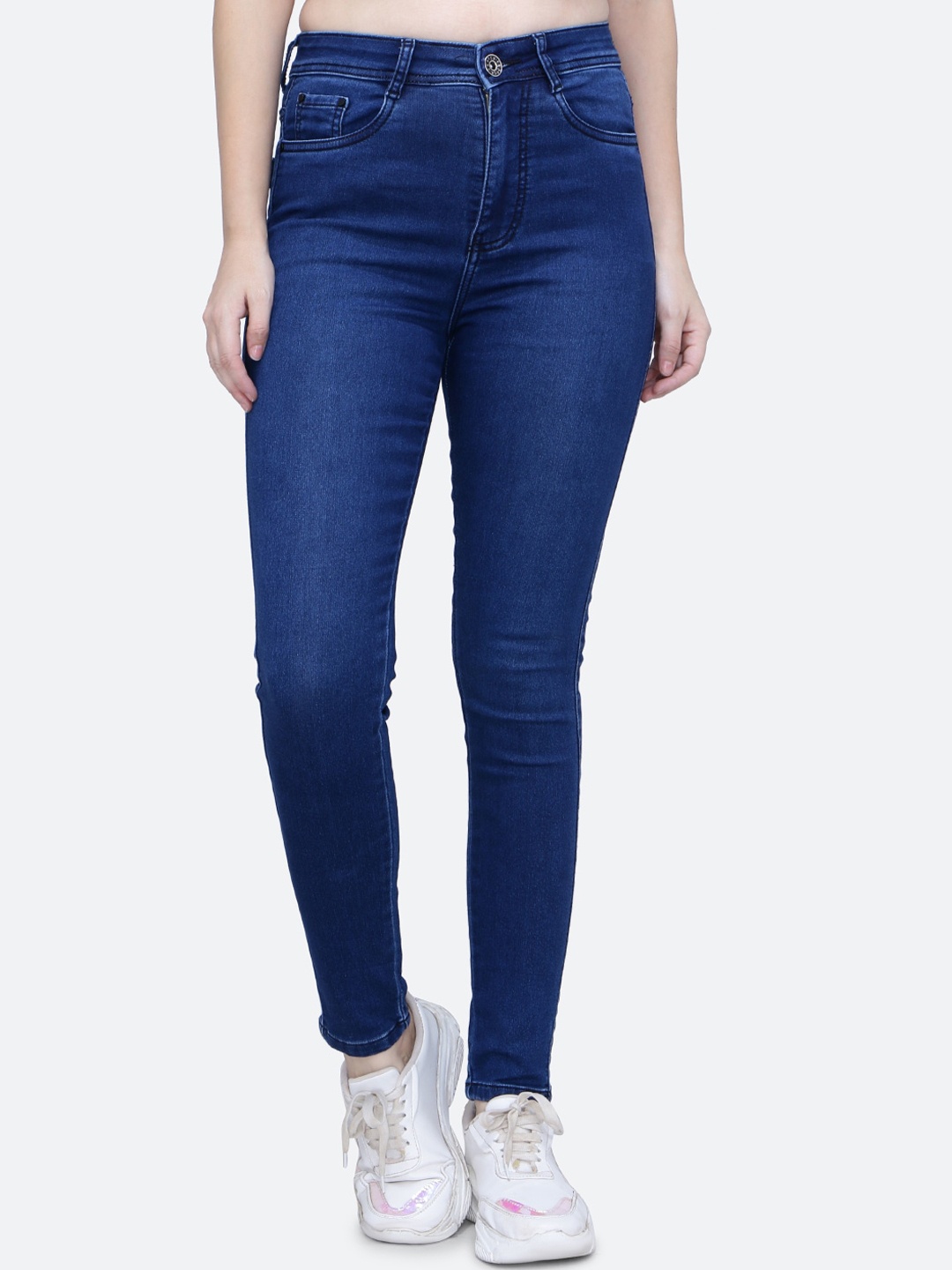 

FCK-3 Women Hottie High-Rise Clean Look Stretchable Jeans, Blue