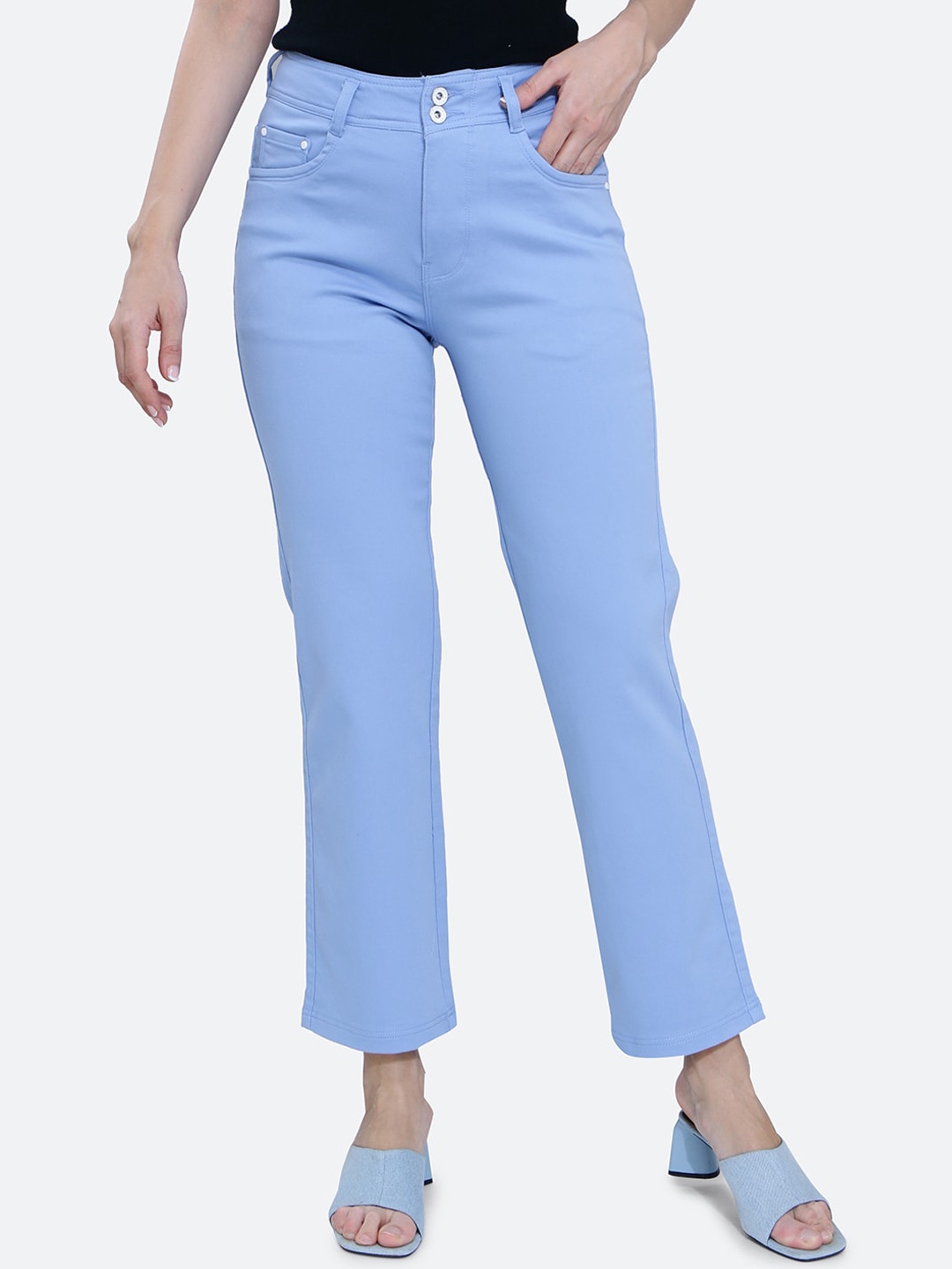 

FCK-3 Women Hottie Bootcut High-Rise Stretchable Jeans, Blue