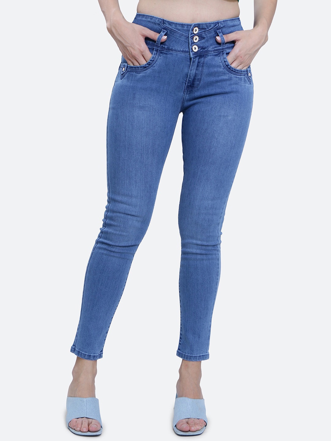 

FCK-3 Women Hottie High-Rise Stretchable Jeans, Blue
