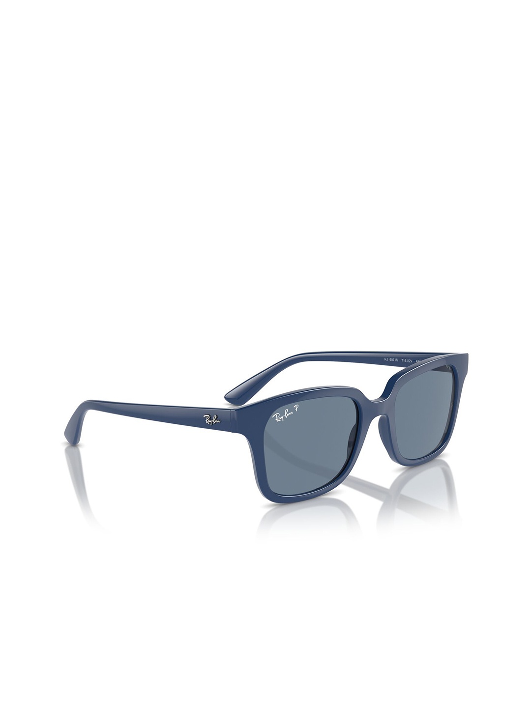 

Ray-Ban Kids Unisex Polarized Blue Lens Square Sunglasses - 0RJ9071S71612V48