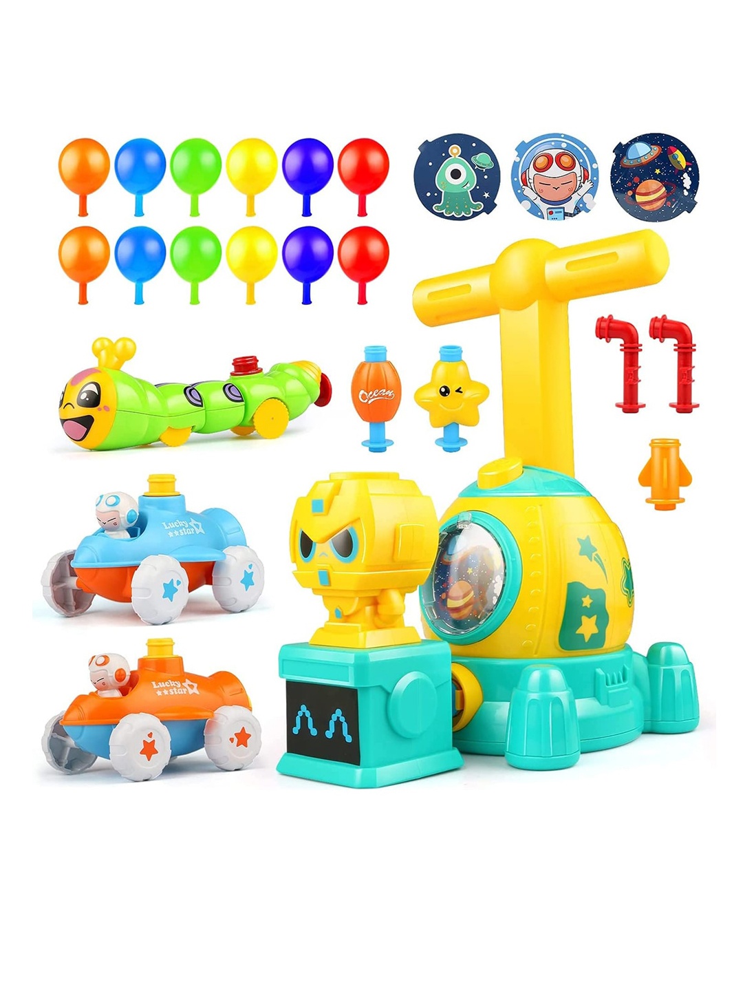 

Kidology Kids Balloon Launcher Car Learning and Development Toys, Yellow