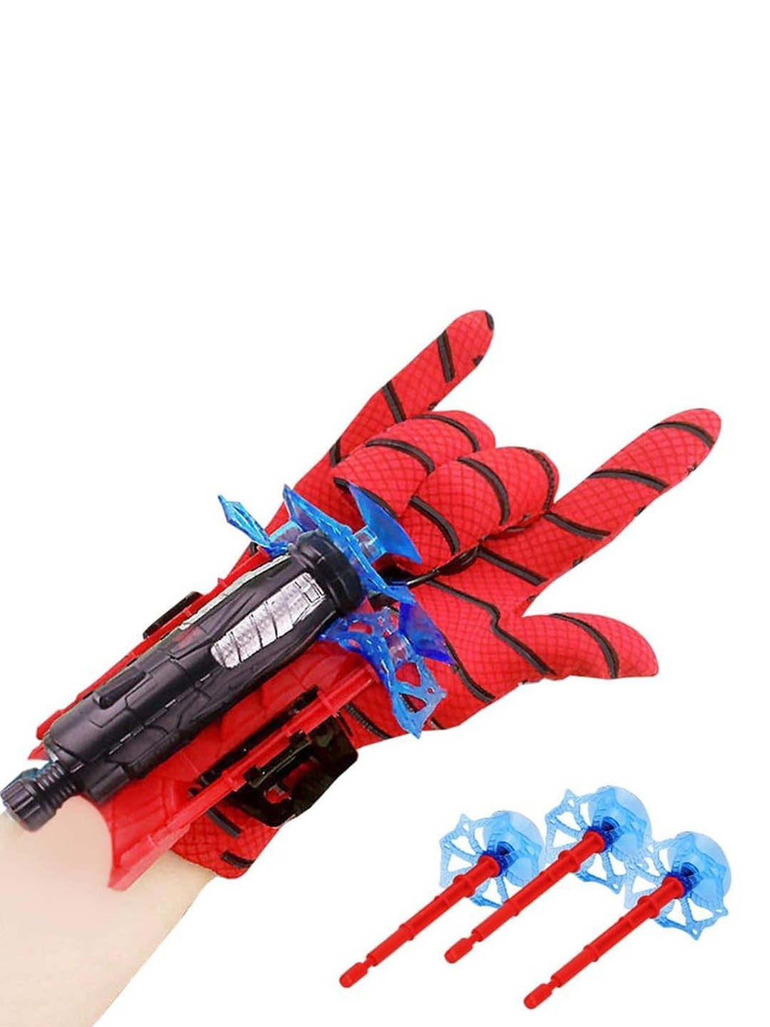 

Kidology Spiderman Web Shooter Wrist Prop Launcher Toys, Red