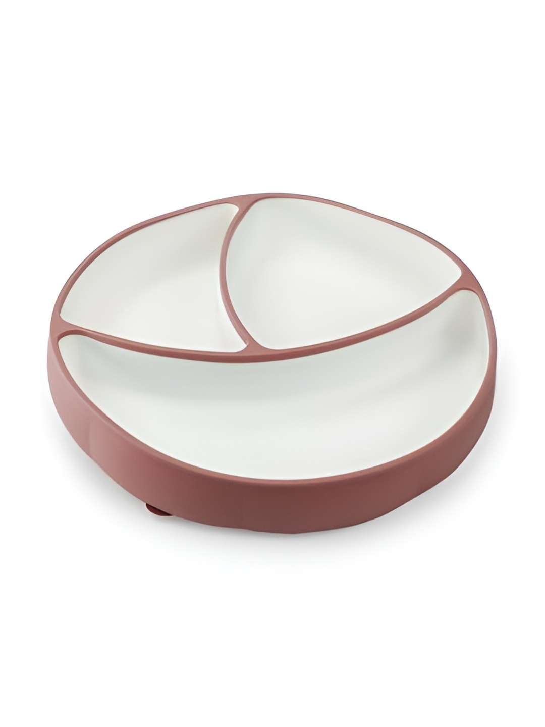 

Starkiddo Pink & White Silicone Matte BPA-Free Plate