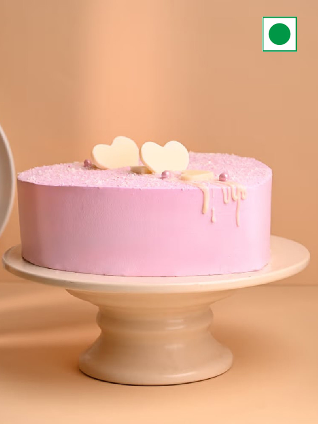 

Floweraura Strawberry Flavour Silky Smooth Fresh Delight Heart Shaped Love Cake 1 kg, Pink